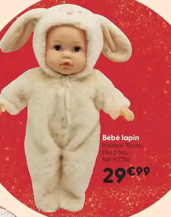 La Grande Récré Bébé lapin offre