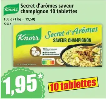 Norma Knorr Secret d'arômes saveur champignon 10 tablettes offre