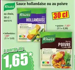 Norma Knorr sauce hollandaise ou au poivre offre