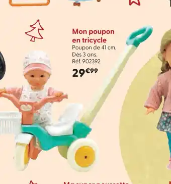 La Grande Récré Mon poupon en tricycle offre