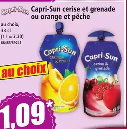 Norma Capri-Sun Capri-Sun cerise et grenade ou orange et pêche offre