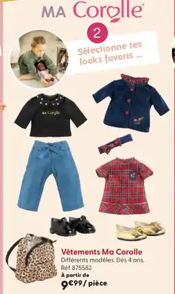 La Grande Récré Vêtements Ma Corolle offre