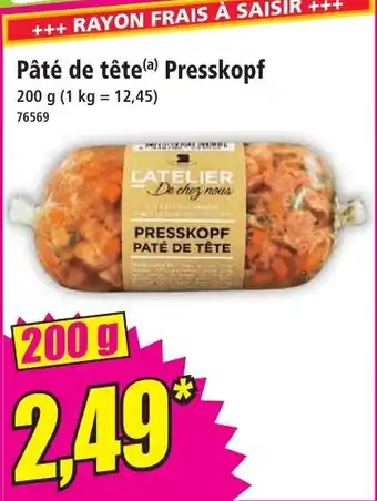 Norma Pâté de tête Presskopf offre