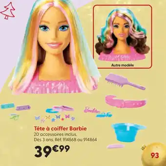 La Grande Récré Tête à coiffer Barbie offre