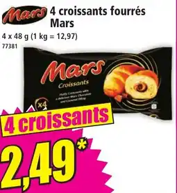 Norma Mars 4 croissants fourrés offre