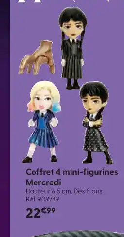 La Grande Récré Coffret 4 mini-figurines Mercredi offre