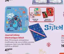 La Grande Récré Jeu électronique Stitch offre