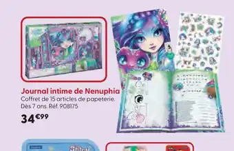 La Grande Récré Journal intime de Nenuphia offre