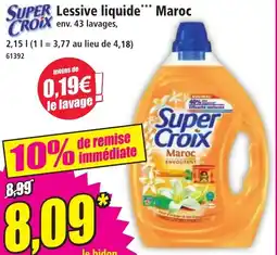 Norma SUPER CROIX Lessive liquide maroc offre