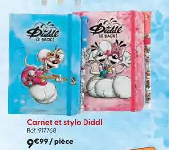 La Grande Récré Carnet et stylo Diddl offre