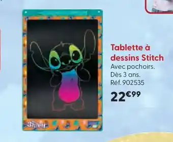 La Grande Récré Tablette à dessins Stitch offre