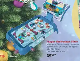 La Grande Récré Flipper électronique Stitch offre