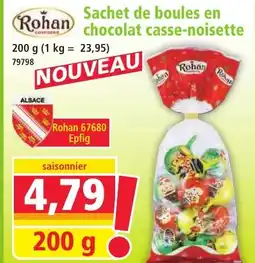 Norma Rohan sachet de boules en chocolat casse-noisette offre
