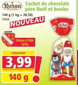 Norma Rohan sachet de chocolats père noël et boules offre
