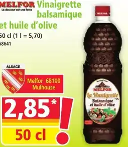Norma MELFOR Vinaigrette balsamique et huile d'olive offre