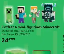La Grande Récré Coffret 4 mini-figurines Minecraft offre