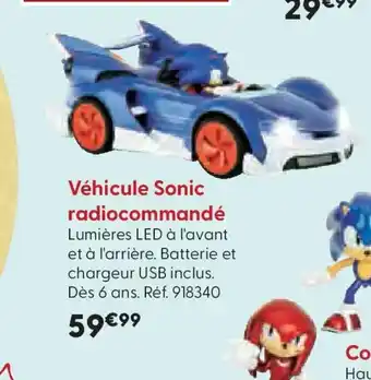 La Grande Récré Véhicule Sonic radiocommandé offre