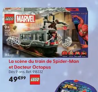 La Grande Récré LEGO La scène du train de Spider-Man et Docteur Octopus offre