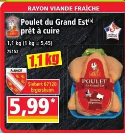Norma Poulet du Grand Est prêt à cuire offre