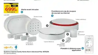 Système d'alarme somfy home alarm advanced max