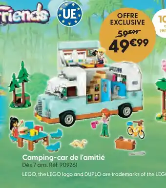 La Grande Récré Camping-car de l'amitié offre
