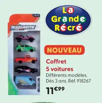 La Grande Récré Coffret 5 voitures offre
