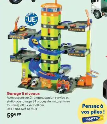 La Grande Récré Garage 5 niveaux offre