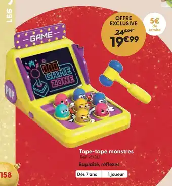 La Grande Récré Tape-tape monstres offre