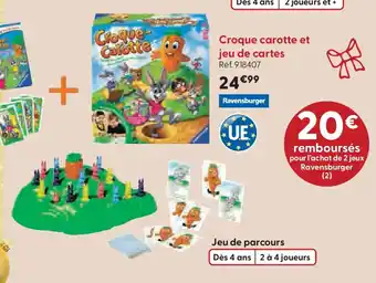 La Grande Récré Croque carotte et jeu de cartes offre