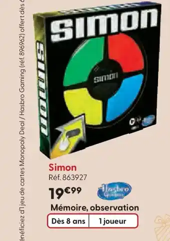 La Grande Récré SIMON offre