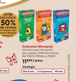 La Grande Récré MONOPOLY Extension offre