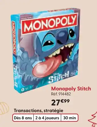 La Grande Récré MONOPOLY Stitch offre