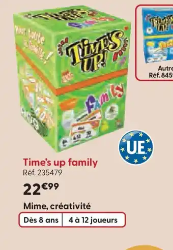 La Grande Récré TIME'S UP family offre