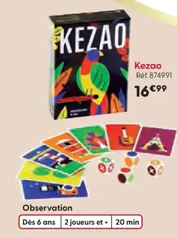 La Grande Récré KEZAO offre