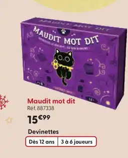 La Grande Récré MAUDIT MOT DIT offre
