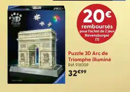 La Grande Récré Puzzle 3D Arc de Triomphe illuminé offre