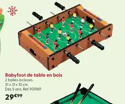 La Grande Récré Babyfoot de table en bois offre