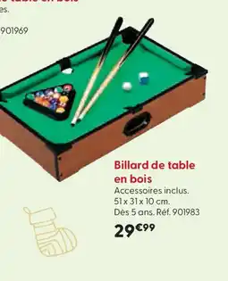 La Grande Récré Billard de table en bois offre
