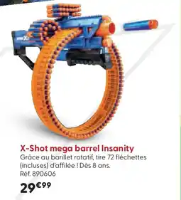 La Grande Récré X-SHOT mega barrel Insanity offre