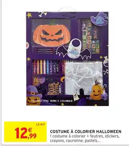 Intermarché Hyper Costume à colorier halloween offre