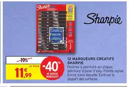 Intermarché Hyper SHARPIE 12 marqueurs creatifs offre