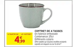 Intermarché Hyper Coffret de 4 tasses offre