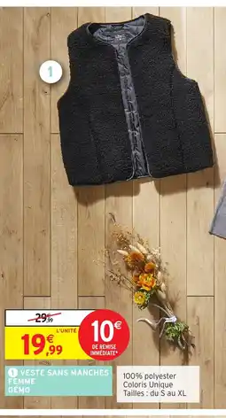 Intermarché Hyper Veste sans manches femme gémo offre