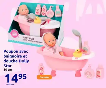 Action Poupon avec baignoire et douche dolly star offre