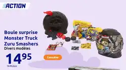 Action Boule surprise Monster Truck Zuru Smashers offre