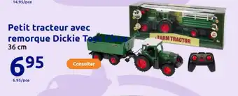Action Petit tracteur avec remorque dickie toys claas offre