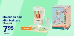 Action Mixeur en bois Mini Matters 11 pièces offre