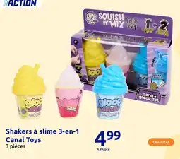 Action Shakers à slime 3 en 1 canal toys offre