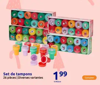Action Set de tampons offre