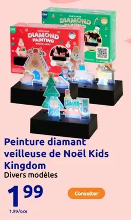 Action Peinture diamant veilleuse de Noël Kids Kingdom offre